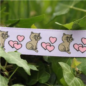 Animal Cuties - Cat & Hearts/Lilac